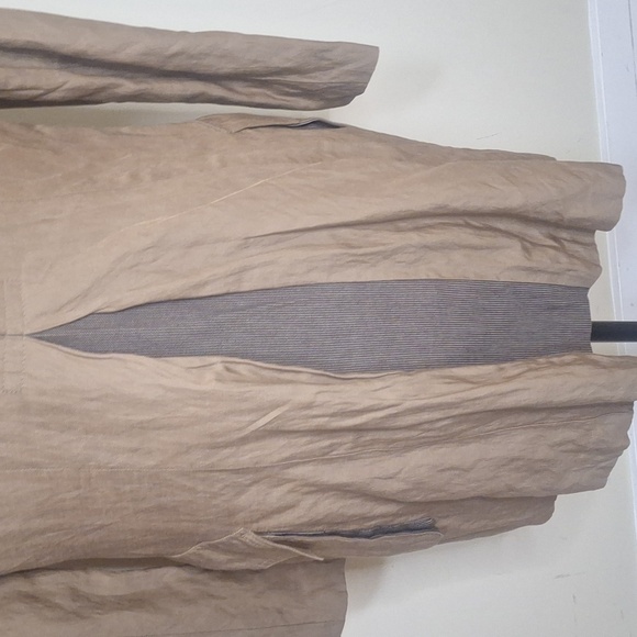 CAbi Treasure Hunter Steampunk Jacket Trench Coat Beige Cotton Blend SZ M - Picture 10 of 14